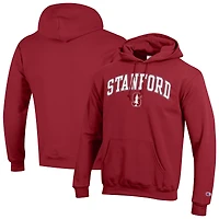 Men's Champion  Cardinal Stanford Arch Over Logo Pullover Hoodie