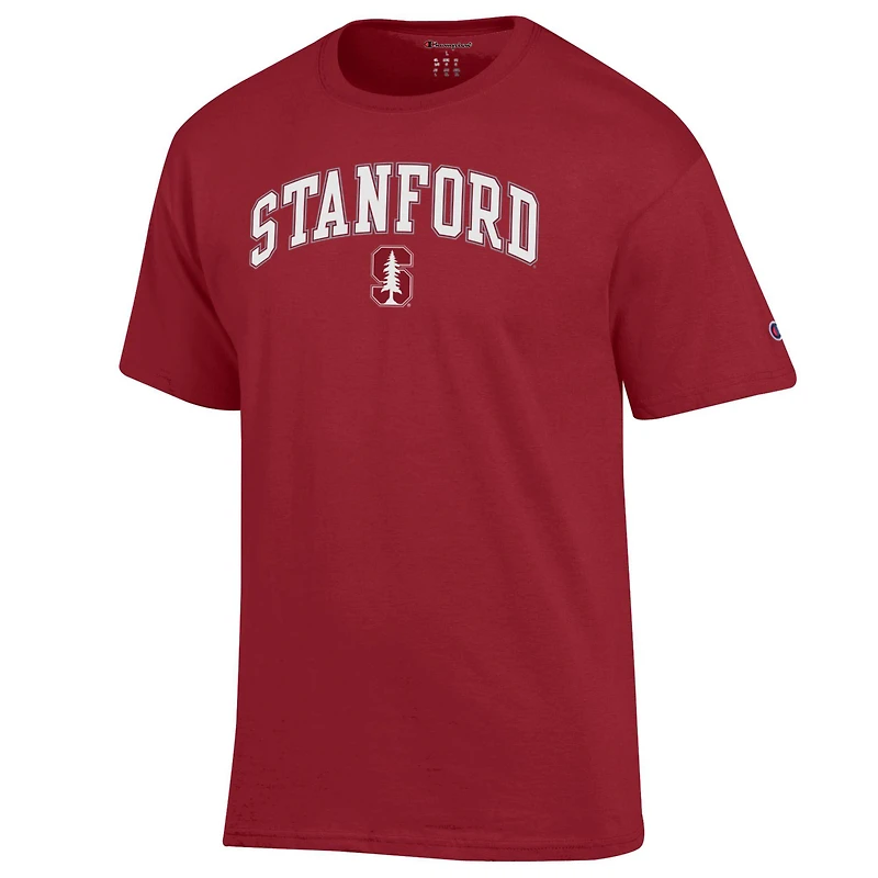 Men's Champion  Cardinal Stanford Arch Over Logo T-Shirt