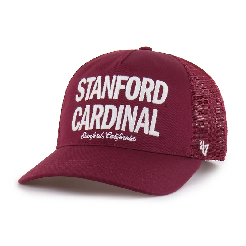 Casquette trucker ajustable Cardinal Stanford Cardinal Contemporary Hitch pour homme, modèle 47 Cardinal Stanford