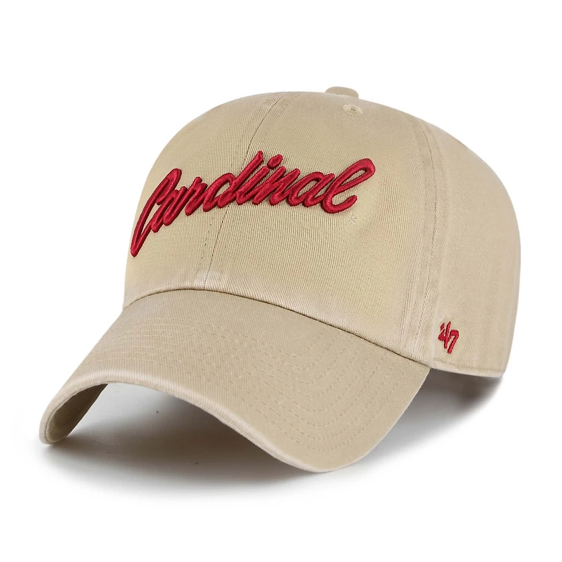 Casquette ajustable Stanford Cardinal Clean Up kaki 47 pour homme