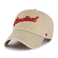 Men's '47 Khaki Stanford Cardinal Clean Up Adjustable Hat