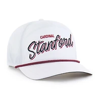 Casquette ajustable Stanford Cardinal Fairway Hitch blanche pour homme, modèle 1947