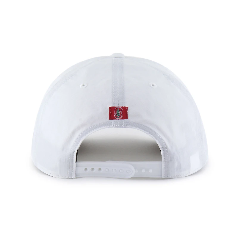 Casquette ajustable Stanford Cardinal Fairway Hitch blanche pour homme, modèle 1947