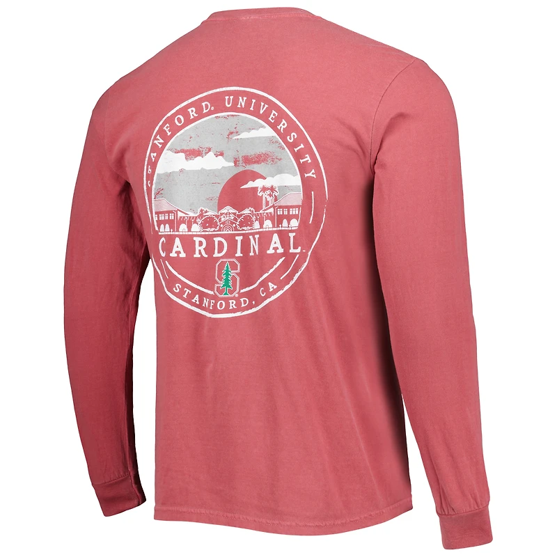 Cardinal Stanford Circle Campus Scene T-shirt à manches longues pour homme