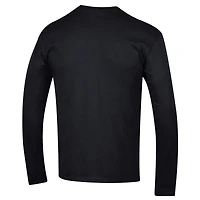 T-shirt à manches longues noir Stanford Cardinal Arch Over Logo 2-Hit pour homme