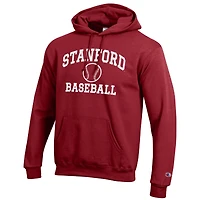 Men's Champion Cardinal Stanford Baseball Icon Pullover Hoodie