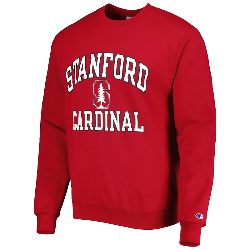 Men's Champion Cardinal Stanford High Motor Pullover Sweatshirt
