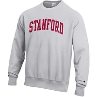Men's Champion Gray Stanford Cardinal Reverse Weave Fleece Sweatshirt