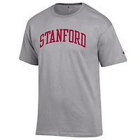 Men's Champion  Heather Gray Stanford Cardinal Basic Arch T-Shirt