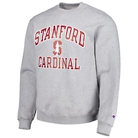 Men's Champion Heather Gray Stanford Cardinal High Motor Pullover Sweatshirt