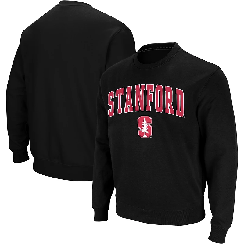 Colosseum Black Stanford Cardinal Arch & Logo Crew Neck Sweat-shirt pour homme
