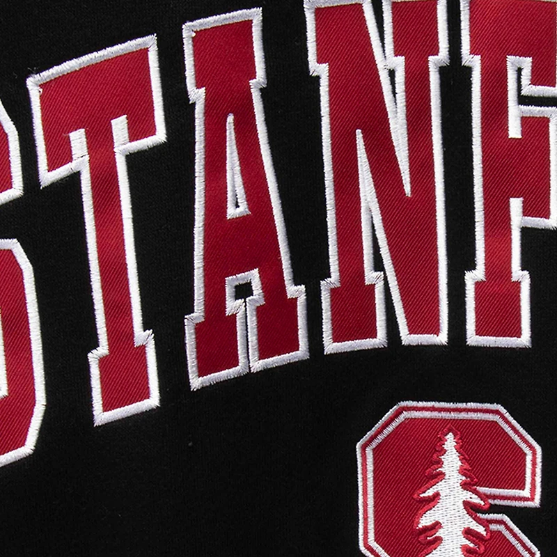Colosseum Black Stanford Cardinal Arch & Logo Crew Neck Sweat-shirt pour homme