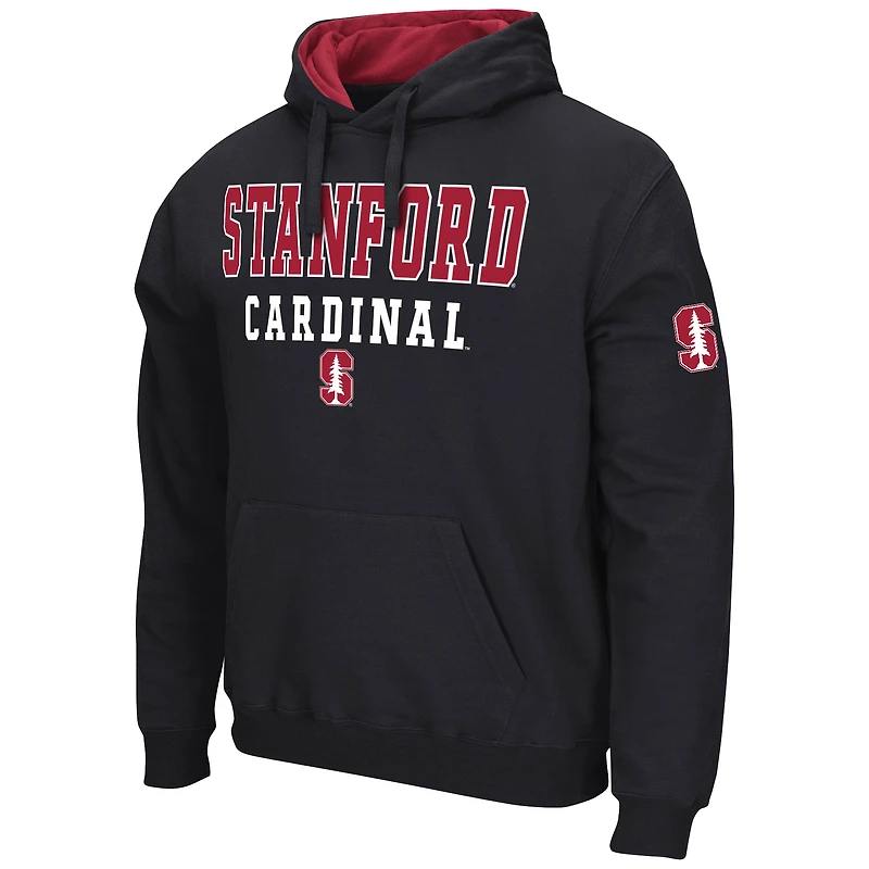 Sweat à capuche noir Colosseum Stanford Cardinal Sunrise pour homme