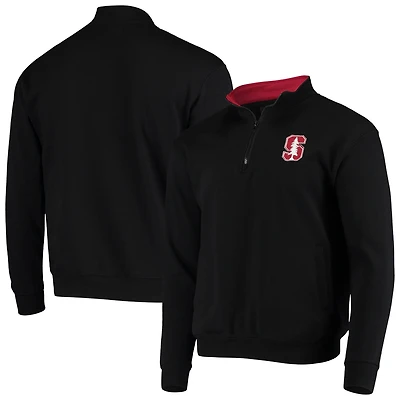 Veste Colosseum Black Stanford Cardinal Tortugas Logo Quarter-Zip pour homme