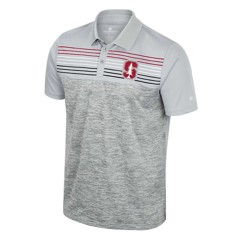 Polo cybernétique Stanford Cardinal gris Colosseum pour homme