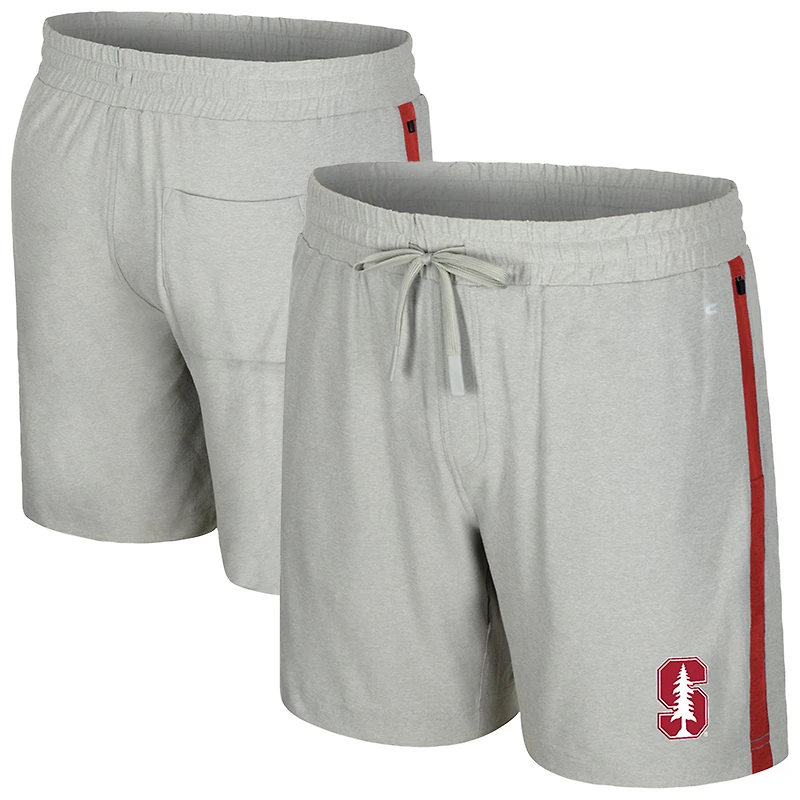Men's Colosseum Gray Stanford Cardinal Mac Shorts