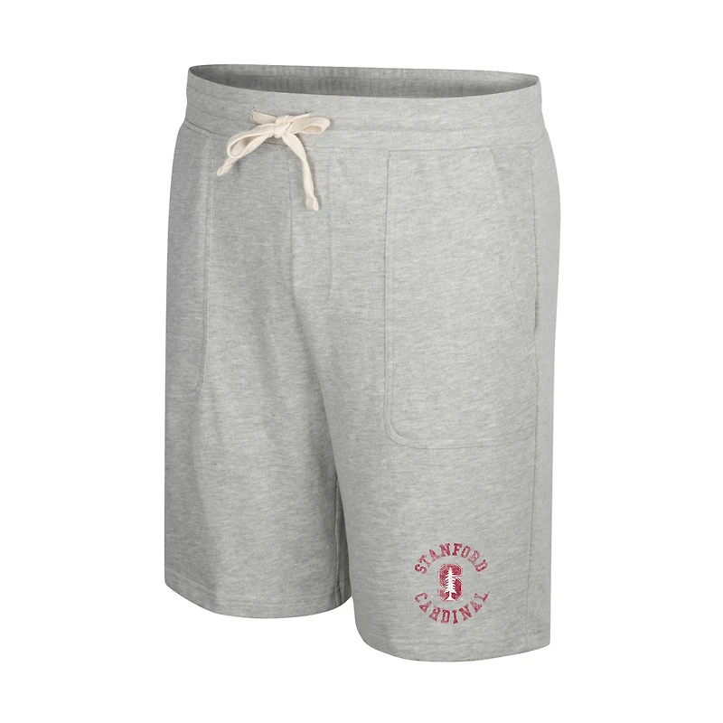 Men's Colosseum Heather Gray Stanford Cardinal Love To Hear This Terry Shorts