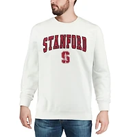 Colosseum White Stanford Cardinal Arch & Logo Sweat-shirt ras du cou pour homme