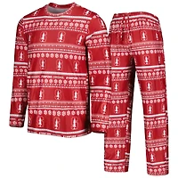 Ensemble de nuit pour homme Concepts Sport Cardinal Stanford Swivel avec haut à manches longues et pantalon