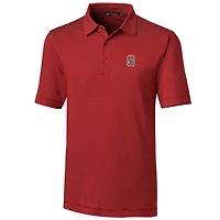 Polo à rayures crayon Forge pour homme Cutter & Buck Cardinal Stanford Big Tall