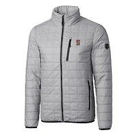 Men's Cutter & Buck Silver Stanford Cardinal Rainier Full-Zip Jacket
