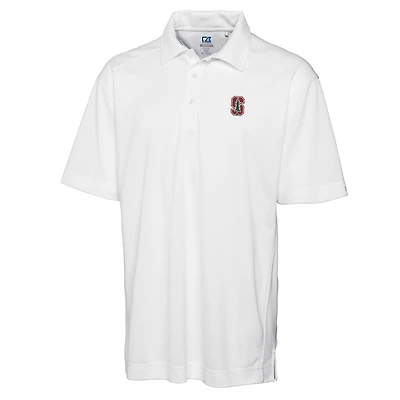 Men's Cutter & Buck White Stanford Cardinal Big Tall DryTec Genre Polo