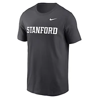 Men's Nike Anthracite Stanford Cardinal Primetime Wordmark T-Shirt