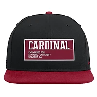 Men's Nike Black/Cardinal Stanford Cardinal 2025 On-Field Patch Pro Dri-FIT Snapback Hat