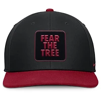 Men's Nike Black/Cardinal Stanford Cardinal 2025 Sideline Campus Pro Local Snapback Hat