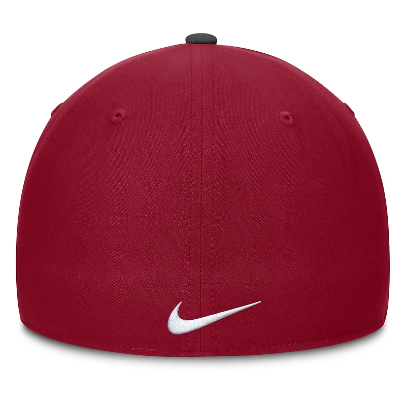 Casquette Nike Stanford Cardinal 2025 Sideline Rise Local Performance Flex pour homme, noir/cardinal