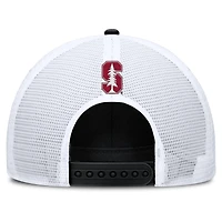 Men's Nike Black/White Stanford Cardinal 2025 On-Field Rise Patch Trucker Adjustable Hat
