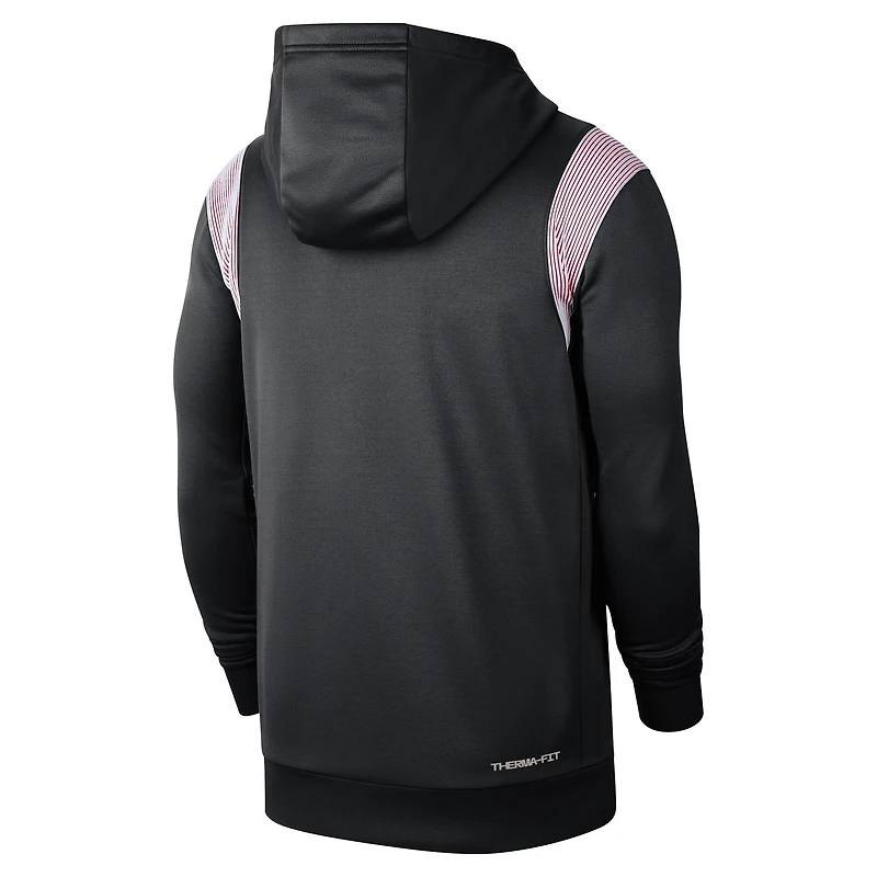 Men's Nike Black Stanford Cardinal 2022 Game Day Sideline Performance Pullover Hoodie