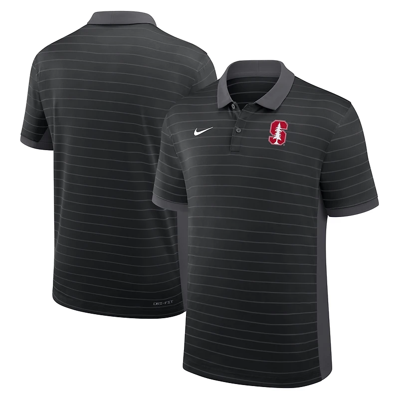 Men's Nike Cardinal Stanford 2026 Early Season Coaches Sideline Victory Stripe Dri-FIT Polo