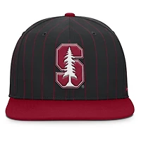 Men's Nike Black Stanford Cardinal 2026 Primetime Pin Stripe 2-Tone Snapback Hat