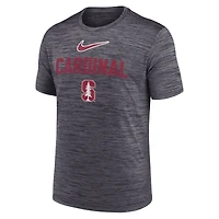 Men's Nike Black Stanford Cardinal Campus Slant Velocity Performance T-Shirt