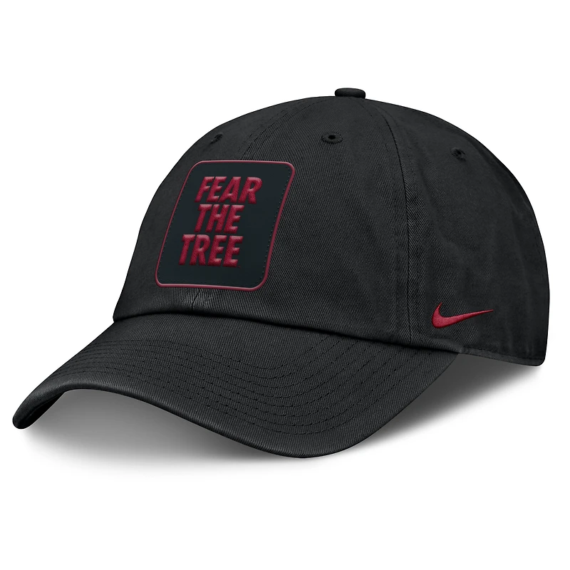 Casquette ajustable Nike noire Stanford Cardinal Local Club pour homme