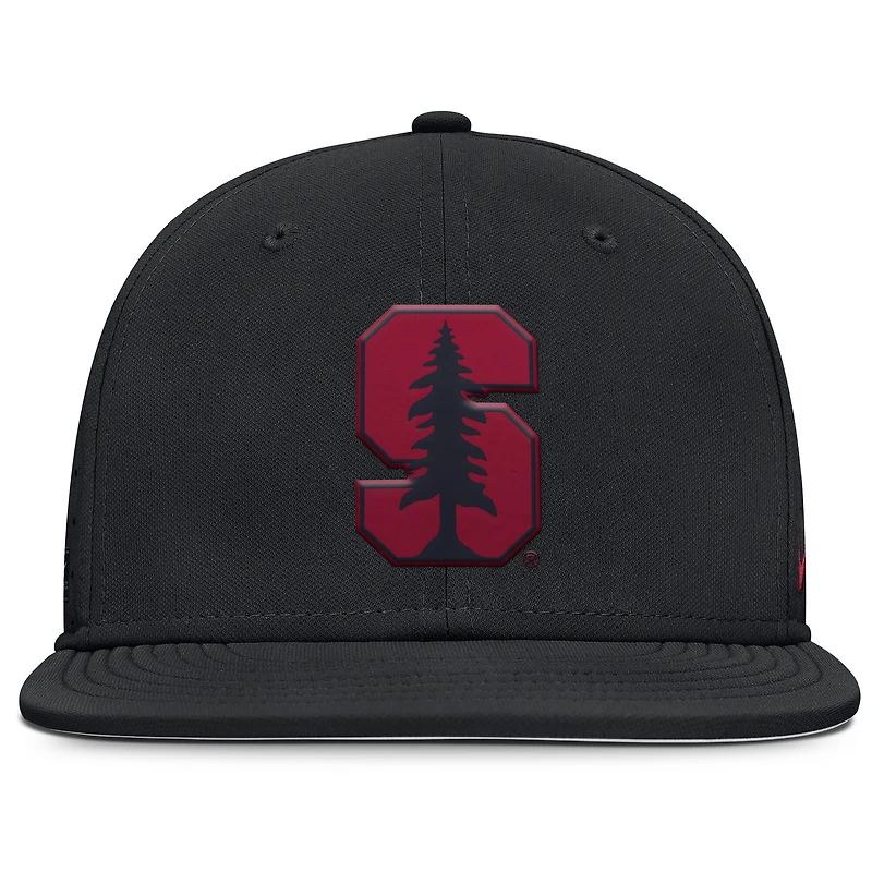 Men's Nike Black Stanford Cardinal On-Field Dugout True Performance Fitted Hat