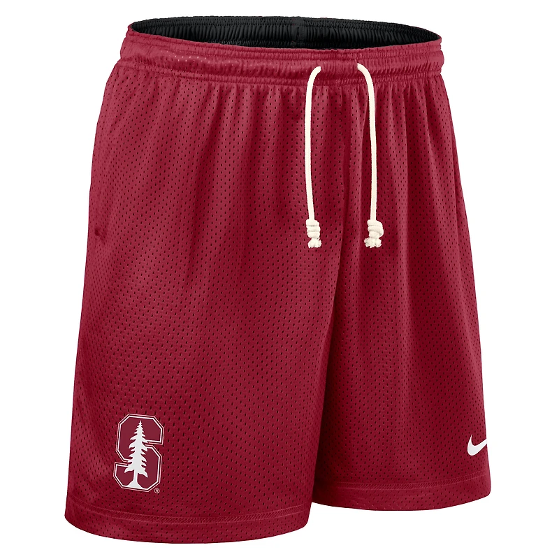 Men's Nike Cardinal/Black Stanford Cardinal 2025 Sideline Reversible Dri-FIT Shorts