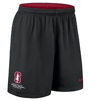 Men's Nike Cardinal/Black Stanford Cardinal 2025 Sideline Reversible Dri-FIT Shorts