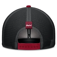 Men's Nike Cardinal/Black Stanford Cardinal Legacy Arch Rise Performance Trucker Adjustable Hat