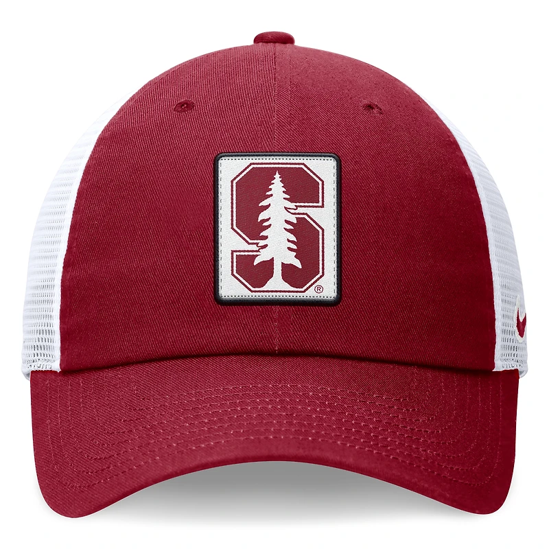 Casquette réglable Nike Cardinal/Blanc Stanford Cardinal Primetime Club Trucker pour homme