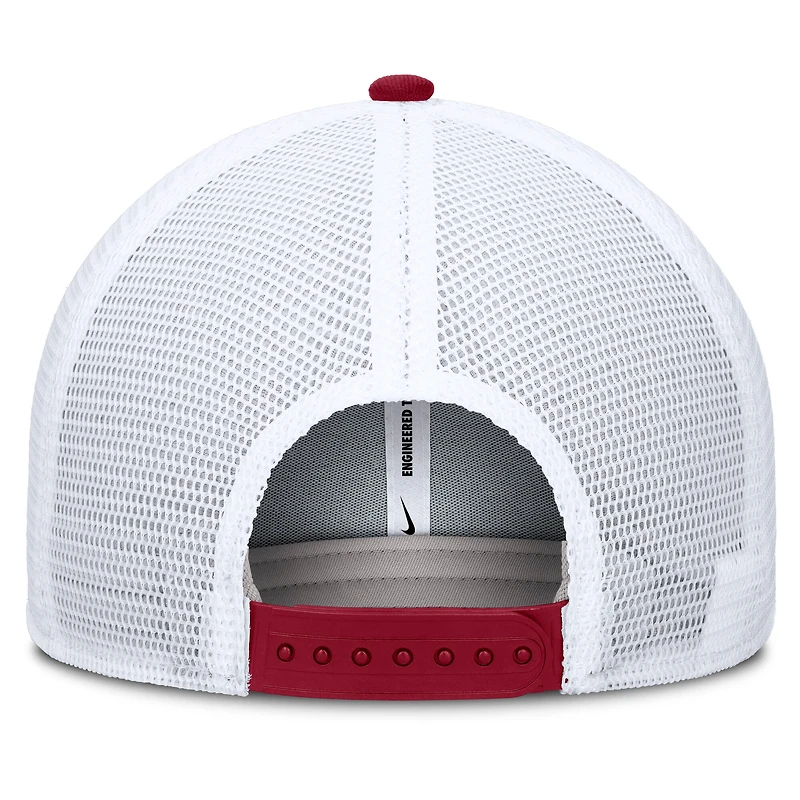 Casquette ajustable Nike Stanford Cardinal Rise Primetime Performance Trucker pour homme