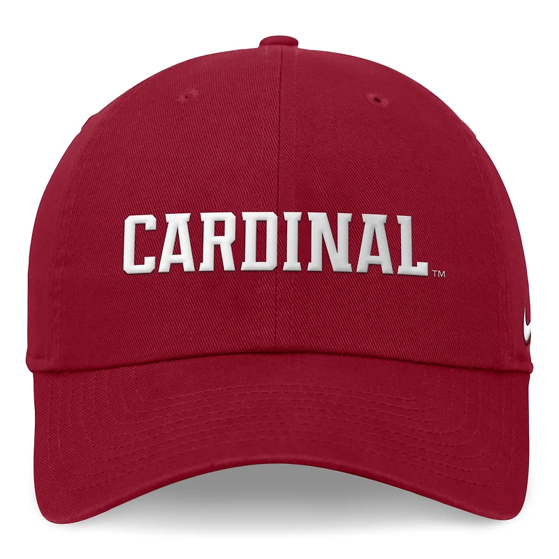 Casquette réglable Nike Cardinal Stanford Cardinal 2024 On-Field Club pour homme