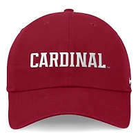 Casquette réglable Nike Cardinal Stanford Cardinal 2024 On-Field Club pour homme