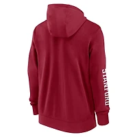 Men's Nike Cardinal Stanford 2024 Sideline Full-Zip Hoodie