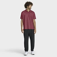 Polo Nike Cardinal Stanford 2025 Coaches Premium Tour Stripe Dri-FIT pour homme