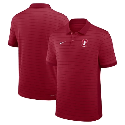 Polo Nike Stanford Cardinal 2025 pour homme, coupe début de saison, avec rayures Victory Stripe Dri-FIT