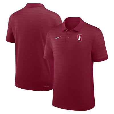Men's Nike Cardinal Stanford 2025 Early Season Coaches Sideline Victory Stripe Performance Polo