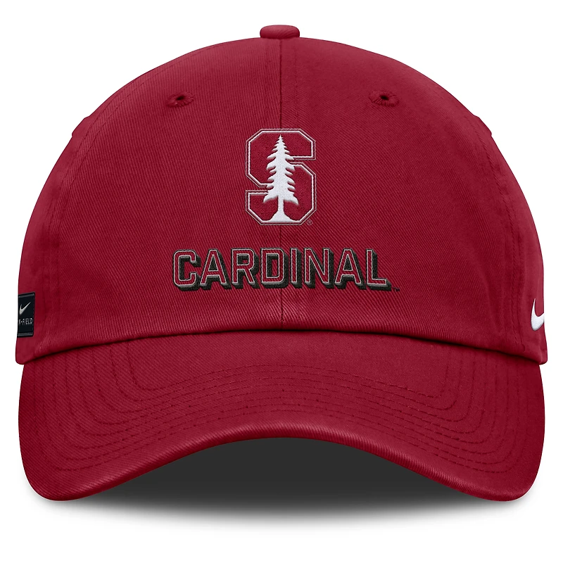 Casquette ajustable Nike Cardinal Stanford Cardinal 2025 On-Field Club pour homme