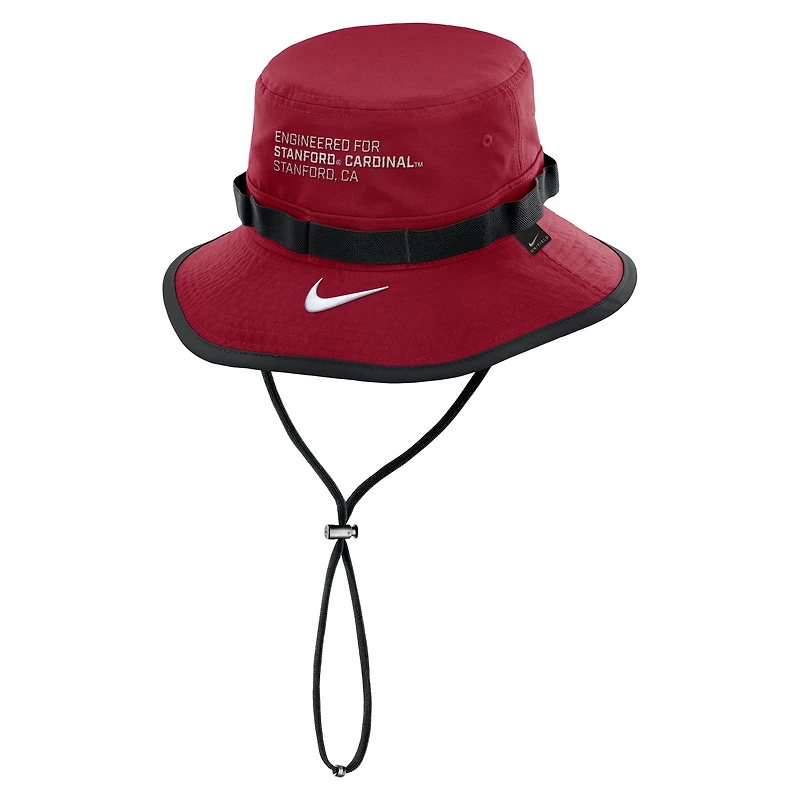 Men's Nike Cardinal Stanford 2025 Sideline Apex Boonie Performance Bucket Hat